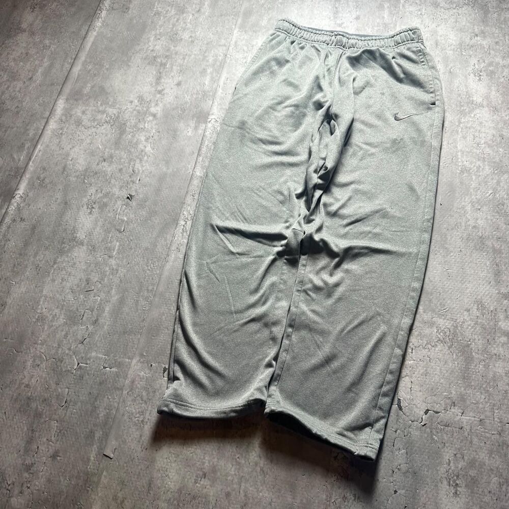 Nike Men's Green and Grey Joggers-tracksuits